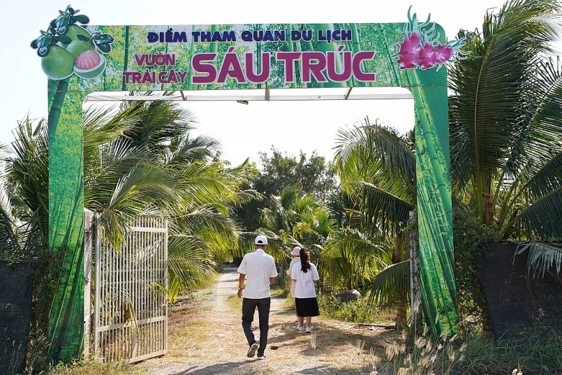 điểm tham quan nhà vườn Sáu Trúc tại xã Hàm Minh (Hàm Thuận Nam, tỉnh Bình Thuận)