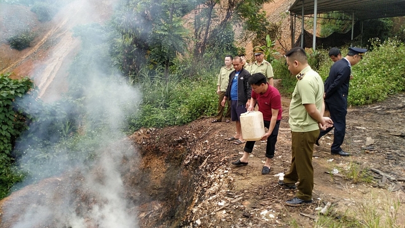 Cao Bằng tiêu hủy 62kg thủy sản sấy khô nguy cấp, quý hiếm