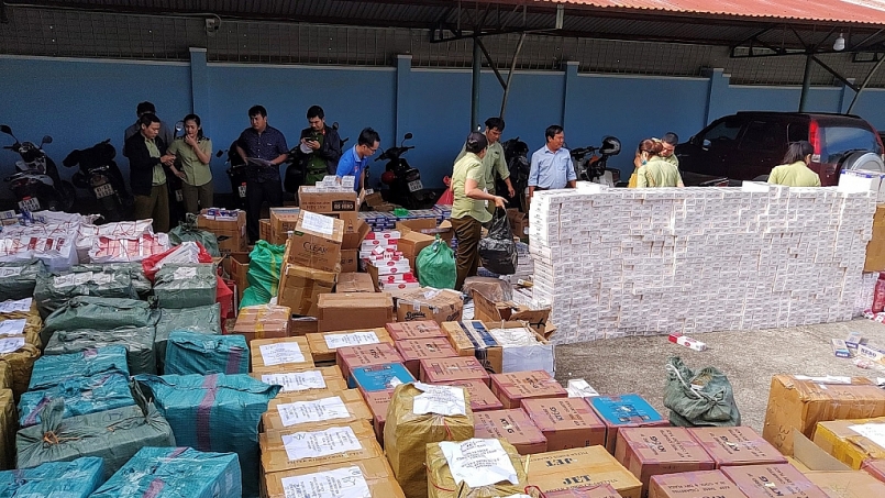 Gia Lai tiêu hủy hơn 208.000 bao thuốc lá nhập lậu các loại