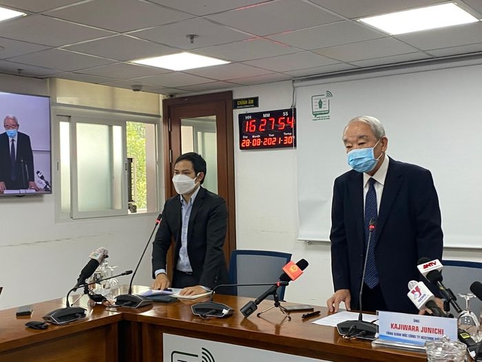 Ông Kajiwara Junichi - Tổng Giám đốc Acecook Việt Nam cung cấp thông tin tại buổi họp báo Ông Kajiwara Junichi - Tổng Giám đốc Acecook Việt Nam cung cấp thông tin tại buổi họp báo