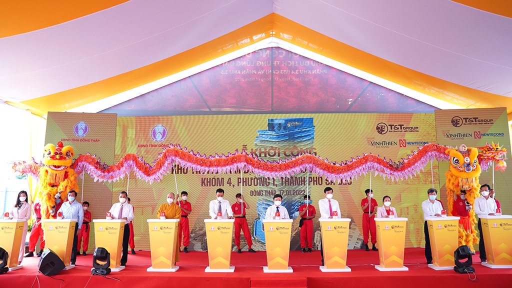 T&amp;T Group khởi công trung tâm thương mại và khách sạn cao nhất TP.Sa Đéc - ảnh 1