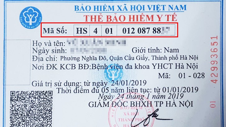 Ý nghĩa dãy mã thẻ Bảo hiểm y tế