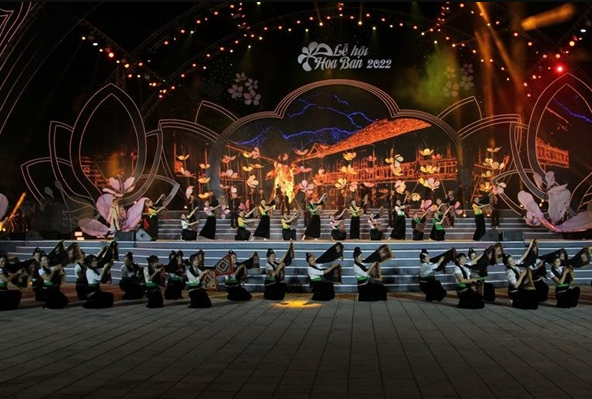 Chương trình nghệ thuật tại Lễ khai mạc Lễ hội Hoa Ban năm 2022