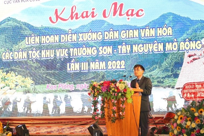 Khai mạc Liên hoan Diễn xướng dân gian văn hóa các dân tộc khu vực Trường Sơn - Tây Nguyên