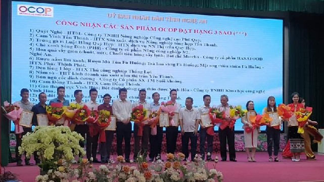 Nghệ An phấn đấu có trên 100 sản phẩm OCOP đạt từ 3 sao trong năm 2022