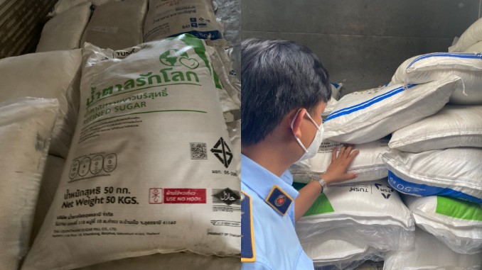 TPHCM: Tạm giữ 3 tấn đường tại hộ kinh doanh có dấu hiệu nhập lậu