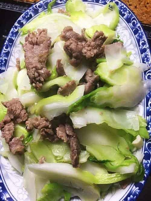 Món ăn từ Cải mầm đá