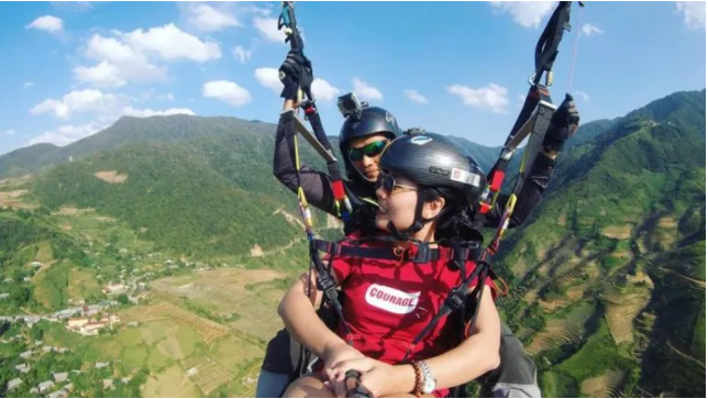 thử cảm giác một lần nhảy dù ở đèo khau Pạ