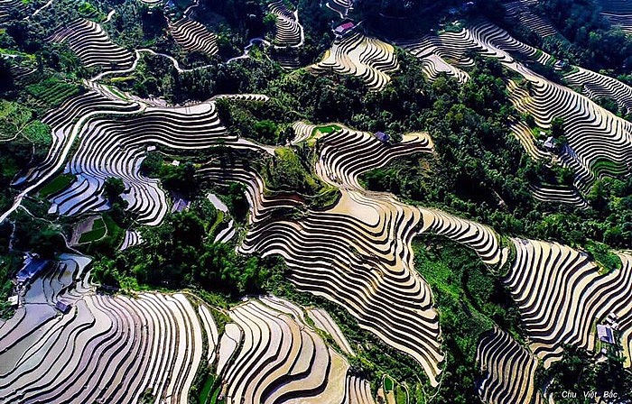 Những "nấc thang lên trời" ở Hoàng Su Phì Những "nấc thang lên trời" ở Hoàng Su Phì