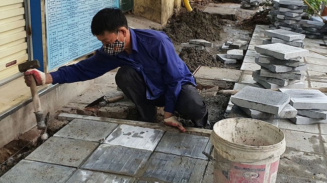 Thợ lát đá trong khu vực phong tỏa có được nhận hỗ trợ?