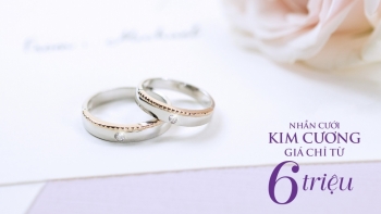 Cận cảnh nhẫn cưới kim cương giá 6 triệu đồng hot nhất thị trường