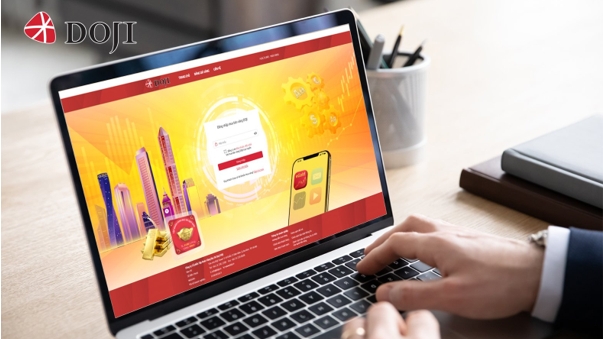 Sắp ra mắt hình thức mua bán vàng vật chất trực tuyến eGold của DOJI