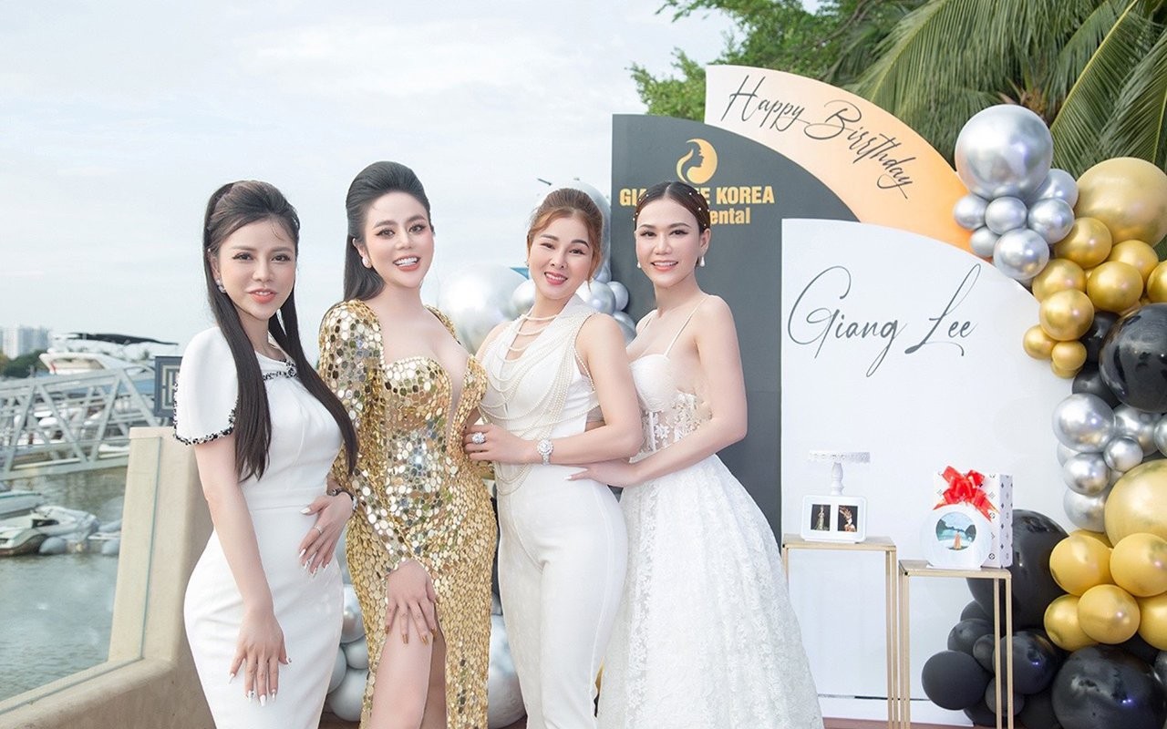 Nữ hoàng Doanh nhân Giang Lee tổ chức sinh nhật khủng trên bến du thuyền tại biệt thự Lan Anh