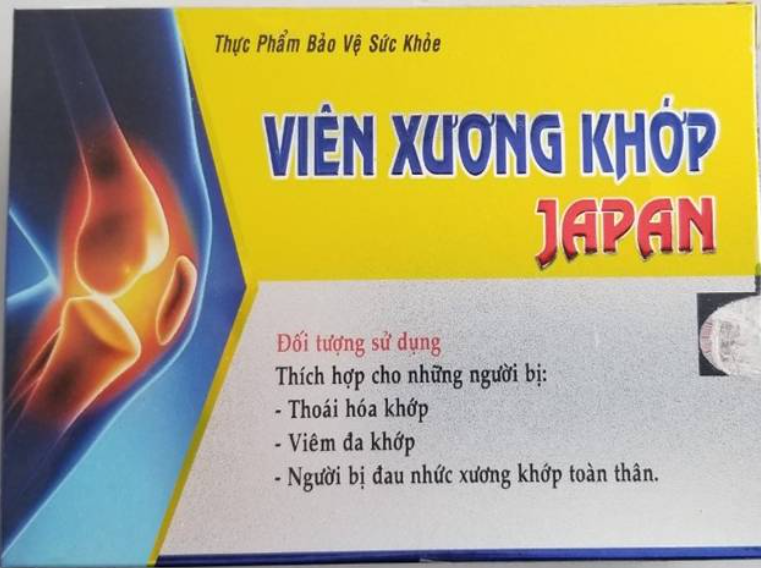 CẢNH BÁO: Viên xương khớp JAPAN có chứa chất cấm Diclofenac