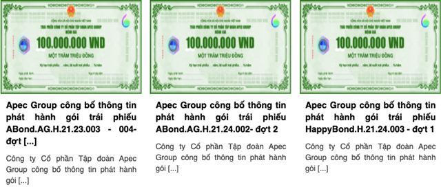 Apec Group: Càng phát hành trái phiếu doanh nghiệp càng bê bối