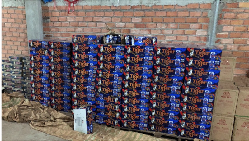 Tây Ninh: Bắt quả tang nhóm đối tượng vận chuyển hàng hóa nhập lậu