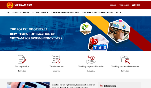 Nhà cung cấp nước ngoài cần khai thuế trên Cổng etax trước 30/4