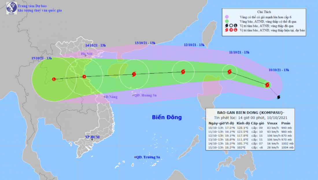 Bão số 8 sắp tiến tới Biển Đông, dự đoán di chuyển vào giữa Bắc Bộ