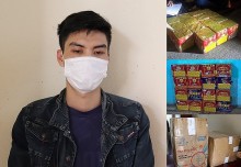 Thanh Hóa: Bắt quả tang đối tượng vận chuyển hơn 42kg pháo hoa nổ trái phép