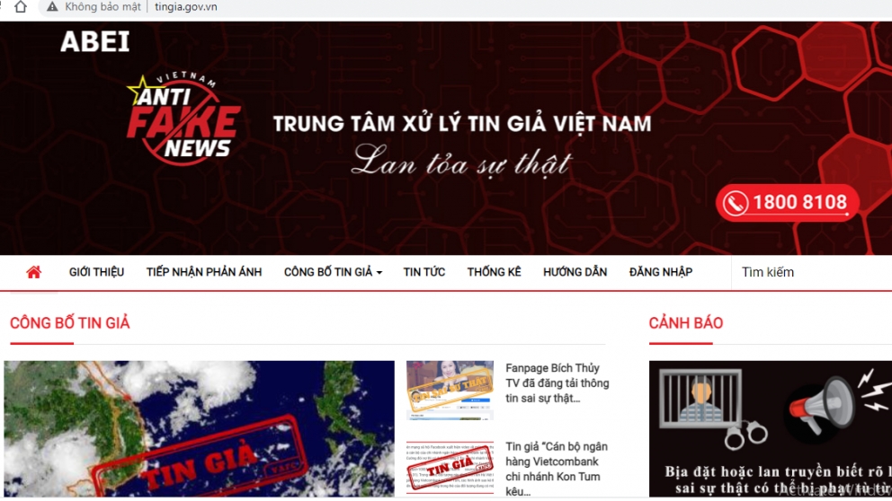 Khai trương Cổng thông tin tiếp nhận phản ánh và công bố tin giả