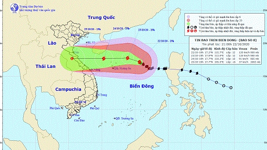 Bão số 8 chuẩn bị vào biển Đông, cảnh báo cấp độ rủi ro thiên tai