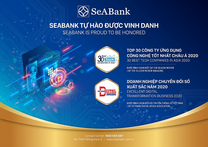 SeABank vinh dự nhận giải thưởng Chuyển đổi số Việt Nam