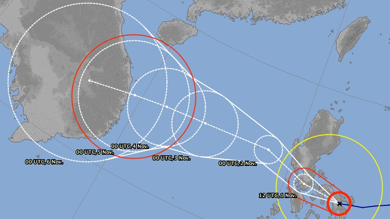Tin siêu bão Goni từ biển Đông