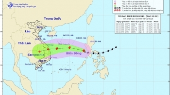 Bão Goni - bão số 10 giật cấp 12 đang tiến vào biển Đông