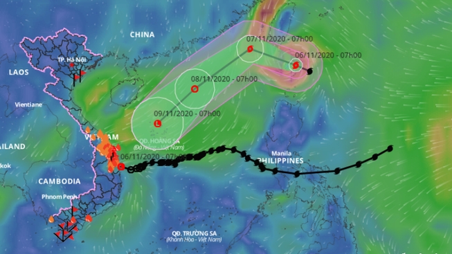 Đề nghị các tỉnh từ Quảng Ninh đến Phú Yên chủ động ứng phó với bão Atsani