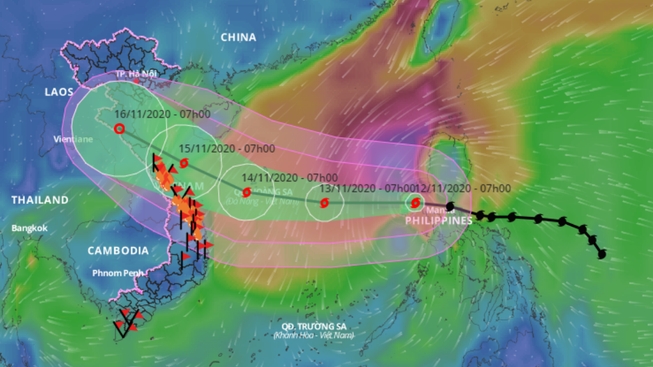 Tin bão số 13 ngoài biển Đông