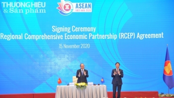 Hội nghị Cấp cao ASEAN 37: Các lãnh đạo, Bộ trưởng ra tuyên bố chung về Hiệp định RCEP