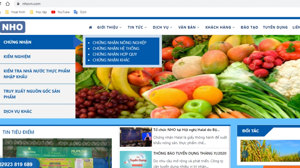 Tước quyền kiểm nghiệm 3 tháng của Công ty TNHH Công nghệ NHONHO