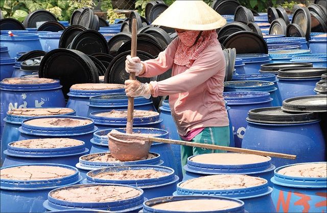 Khấy đảo là phương pháp làm nước mắm có truy&ecirc;̀n th&ocirc;́ng l&acirc;u đời ở Cát Bà