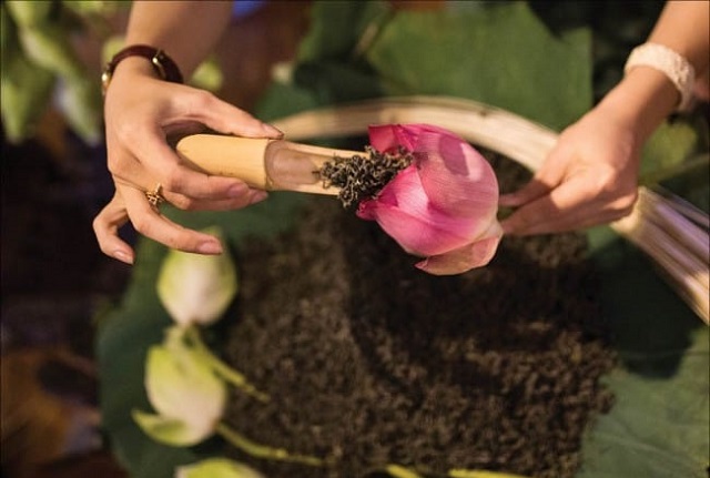 Ch&egrave; d&ugrave;ng để ướp hoa sen cũng phải l&agrave; loại ch&egrave; hảo hạng