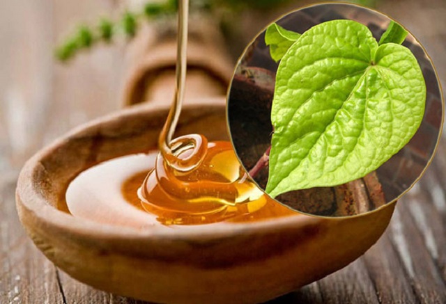 Sử dụng l&aacute; trầu kh&ocirc;ng v&agrave; mật ong chữa vi&ecirc;m họng, đau họng