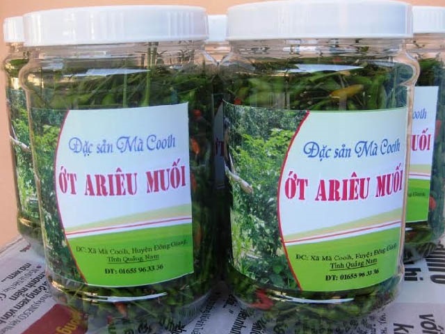 sản phẩm ớt A Ri&ecirc;u tr&ecirc;n thị trường