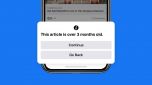 Facebook cảnh báo người dùng trước khi chia sẻ tin cũ