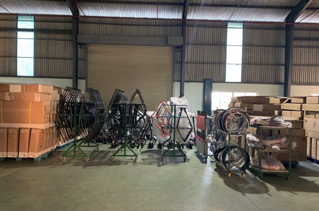 Linh kiện xe đạp trong vụ việc do Cục KTSTQ v&agrave; Cục Hải quan B&igrave;nh Dương ph&aacute;t hiện