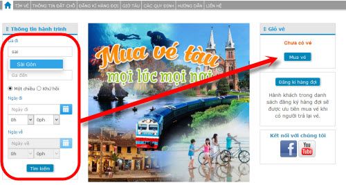 Triển khai bán vé tàu trực tuyến từ ngày 15/7 Triển khai bán vé tàu trực tuyến từ ngày 15/7