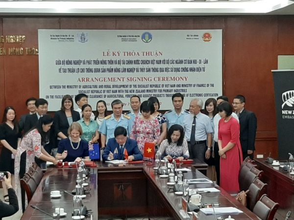 Việt Nam - New Zealand sẽ sử dụng chứng nhận điện tử trong thông quan nông sản