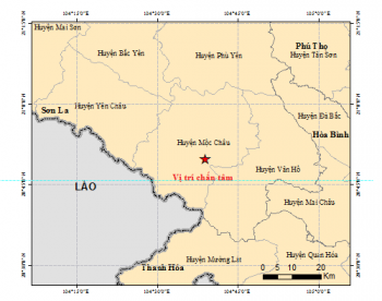 Sơn La: 6 dư chấn liên tiếp sau động đất 5,3 độ richter