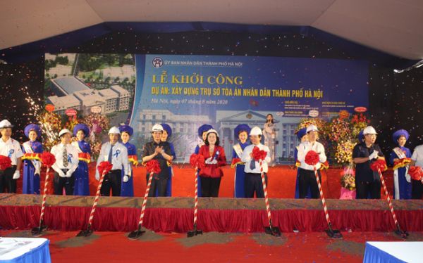 Khởi công Dự án xây dựng trụ sở Tòa án Nhân dân TP Hà Nội