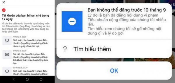 Loạt tài khoản Facebook Việt Nam bỗng nhiên bị khóa Loạt tài khoản Facebook Việt Nam bỗng nhiên bị khóa