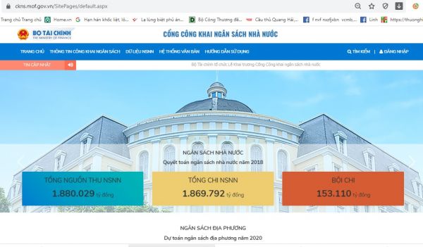 Chính thức vận hành Cổng Công khai ngân sách Nhà nước