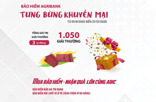 Bảo hiểm Agribank: Tưng bừng chương trình khuyến mại 'Mua bảo hiểm - Nhận quà lớn cùng ABIC'