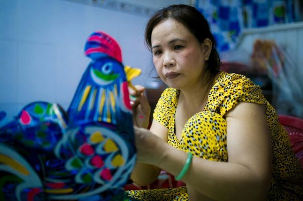 Xóm lồng đèn Phú Bình tất bật vào mùa Trung thu