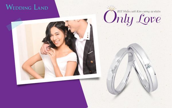 Nhẫn cưới kim cương tự nhiên của Wedding Land giá chỉ từ 8 triệu đồng