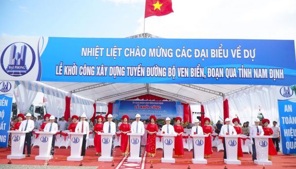 Nam Định khởi công tuyến đường bộ ven biển dài gần 66km