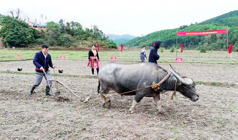 Nghi thức tịch điền tại Lễ hội Lồng Tồng
