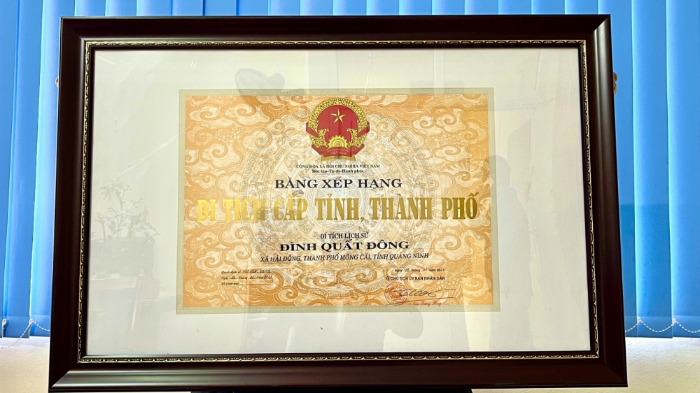 Đình Quất Đông - xã Hải Đông được công nhận Di tích cấp Tỉnh ...